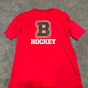 BSN Sports Red Performance T-Shirt Brown University